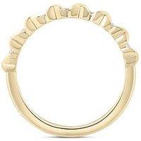 Love Diamond 18Ct Plated Lab-Grown Diamond 0.33Ct Eternity Ring