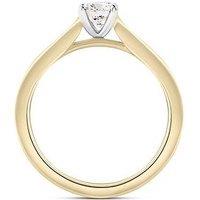 Love Diamond 9Ct Split Band Lab-Grown 0.50Ct Diamond Solitaire Ring