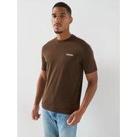 Napapijri Mens Small Box Short Sleeve T Shirt - Brown