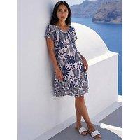 Roman Petite Floral Layer Hem Mini Dress
