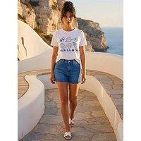 Roman Dusk Shell Placement Stretch T-Shirt
