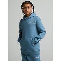 Zavetti Canada Kids' Dimara Overhead Hoodie With Kangaroo Pocket - Dark Grey