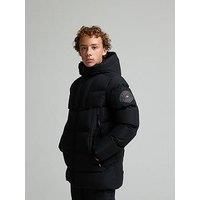 Zavetti Canada Jn Saletini Puffer Parka Jacket - Black