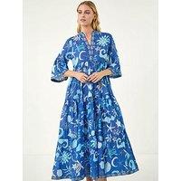 Roman Seashell Maxi Dress