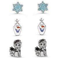 Disney Kids 3 Piece Earrings Set Frozen
