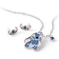Disney Kids Earrings And Necklace Set Stitch