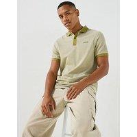 Barbour International International Morley Oxford Contrast Polo Shirt - Green