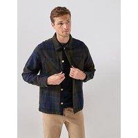 Barbour Large Shadow Tartan Overshirt - Navy