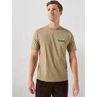 Barbour Fly Home Relaxed Back Graphic T-Shirt - Beige