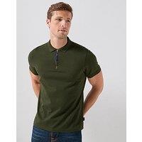 Barbour Stately Zip Tartan Polo Shirt - Green