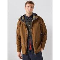 Barbour Hooded Domus Waterproof Jacket - Beige