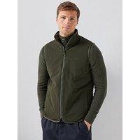 Barbour Men'S Reversible Fleece Gilet - Dark Green