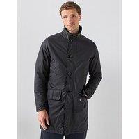 Barbour Men'S Waxed Cotton Mac Coat - Navy