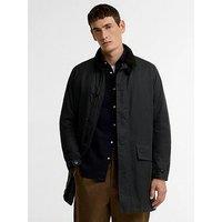 Barbour Men'S Waxed Cotton Mac Coat - Black