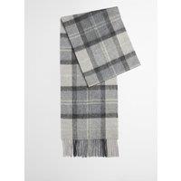 Barbour Mineral Cashmere Blend Tartan Scarf - Grey