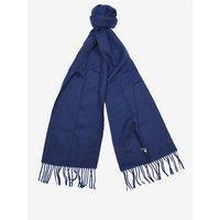 Barbour Mens Plain Lambswool Scarf - Navy