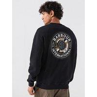 Barbour International International 90Th Anniversary Back Graphic Sweatshirt - Black