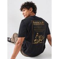 Barbour International International 90Th Anniversary Graphic Relaxed T-Shirt - Black