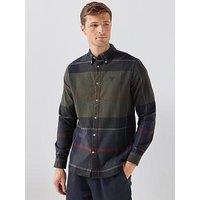 Barbour Iceloch Tailored Shadow Tartan Shirt - Green