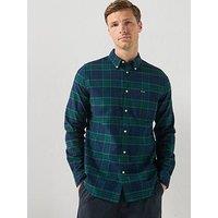 Barbour Portdown Tailored Checked Shirt - Navy