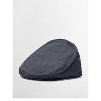 Barbour Men'S Waxed Cotton Flat Cap - Navy