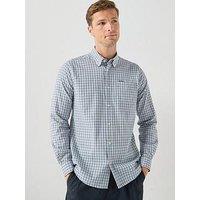 Barbour Padshaw Tailored Gingham Shirt - Light Blue