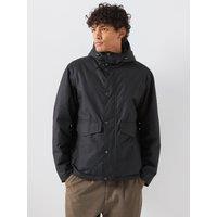 Barbour International Mens Everrett Hooded Wax Jacket - Black