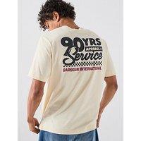 Barbour International International Herman Back Graphic Relaxed T-Shirt - Cream