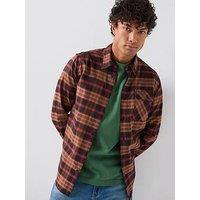 Barbour International Horseferry Brushed Checked Shirt - Red