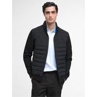 Barbour International Mens Quilted Baffle Zip Through Sweatshirt - Black