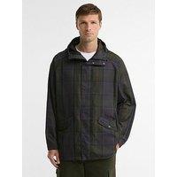 Barbour Shadow Tartan Showerproof Jacket - Navy