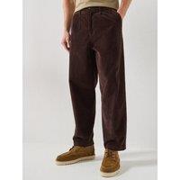 Barbour Mens Relaxed Fit Stretch Cord Trousers - Brown