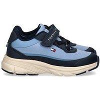 Tommy Hilfiger Boys Low Cut Lace-Up/Velcro Sneaker - Blue/ - Light Blue