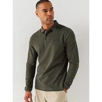 Barbour Essential Long Sleeve Sports Polo - Green