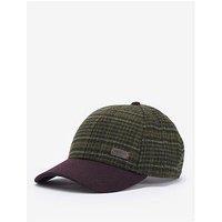 Barbour Men'S Clyde Tweed Sports Cap - Brown/Olive-Plaid