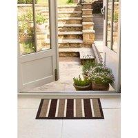 The Very Collection Chocolate Stripe Doormat 50X75Cm