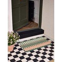 The Very Collection Pastel Broken Stripe Coir Doormat 45X75