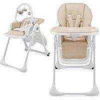 Kinderkraft Tummie Folding Feeding Highchair- Beige