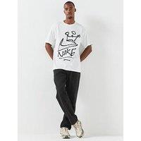 Nike Mens Loose Fit Graphic T-Shirt - White