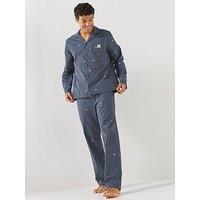 Lacoste Men'S All Over Print Pyjama Set - Navy