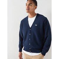 Lacoste Men'S Knitted Button Through Cardigan - Navy