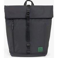 Lacoste Roll Top Backpack - Black