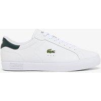 Lacoste Men'S Powercourt Leather Sneakers - White & Black
