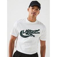 Lacoste Mid Weight Croc T-Shirt - White