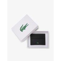 Lacoste Croc Leather Card Holder - Black
