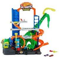 Hot Wheels Ultimate T-Rex Garage Track Set With Dinosaur Nemesis & Storage