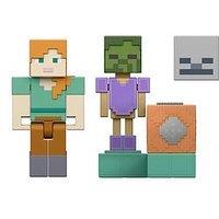 Minecraft Redstone Charged Animated Armor Stand With Alex Figure Playset