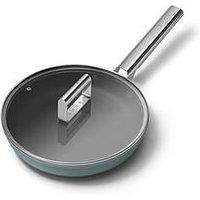 Smeg 20Cm Retro Frying Pan, Oven Safe, Aluminium, Emerald Green