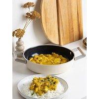 Smeg Retro Deep Pan With Lid, Oven Safe, Aluminium, Cream