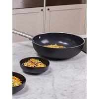 Smeg 30Cm Retro Wok, Oven Safe Aluminium, Black